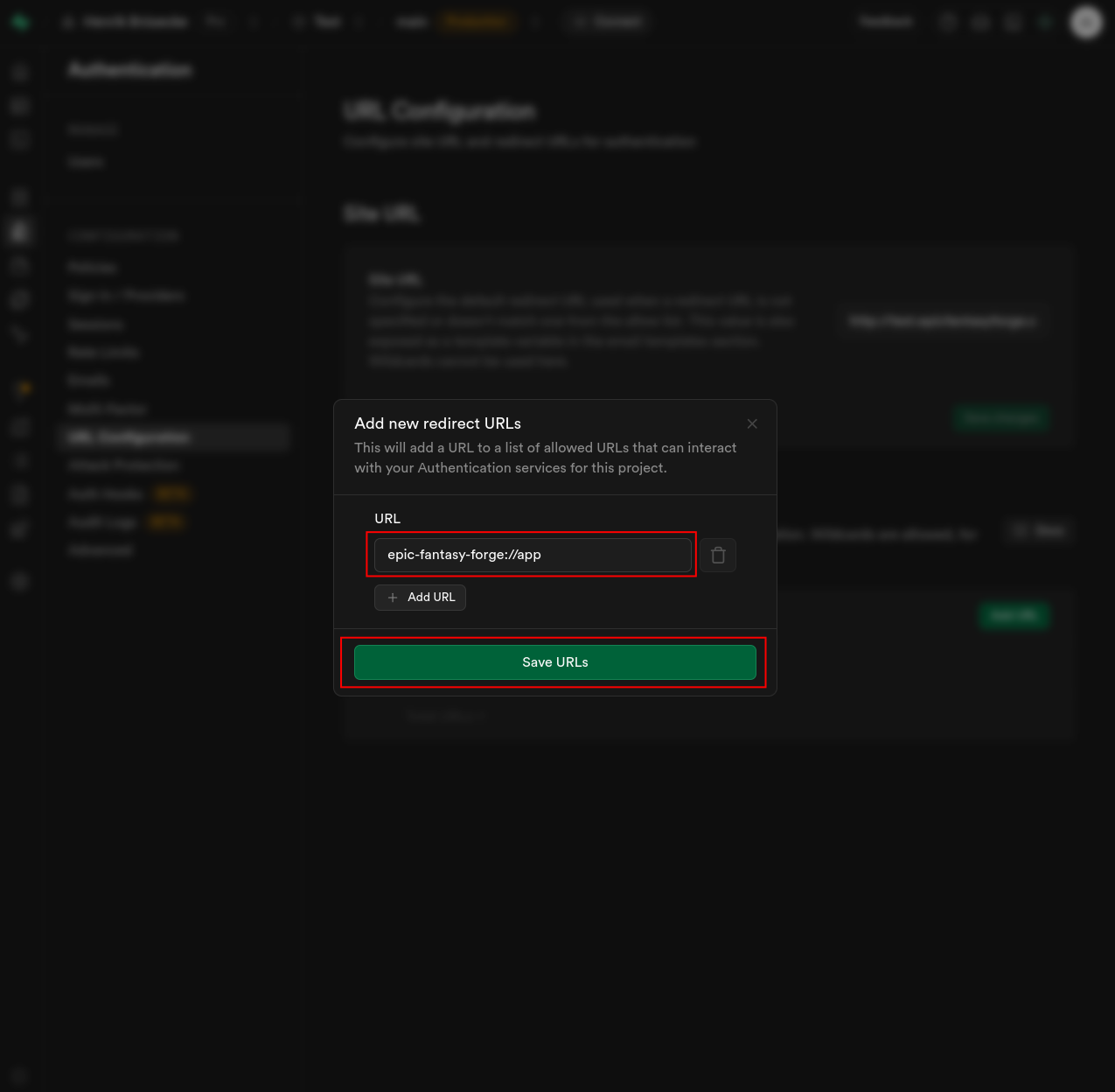 Supabase URL Whitelisting 2