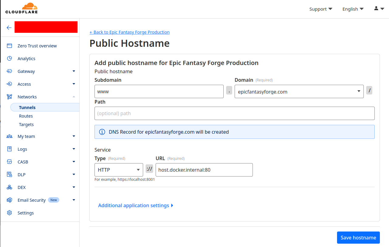 Cloudflare Tunnel 11