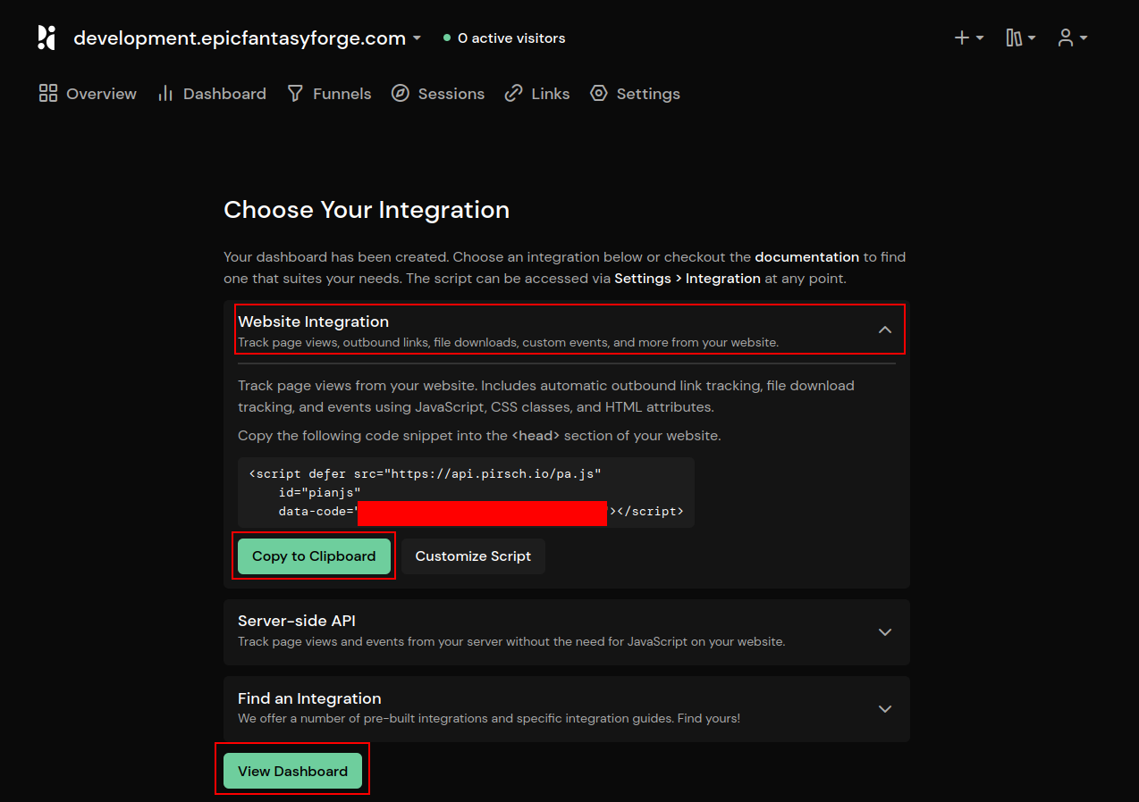 Analytics Add Website 3