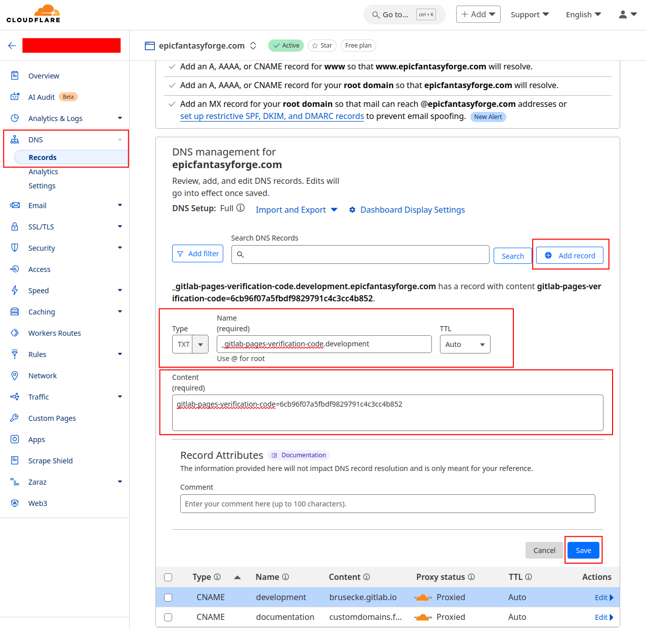 GitLab Custom Domain 5