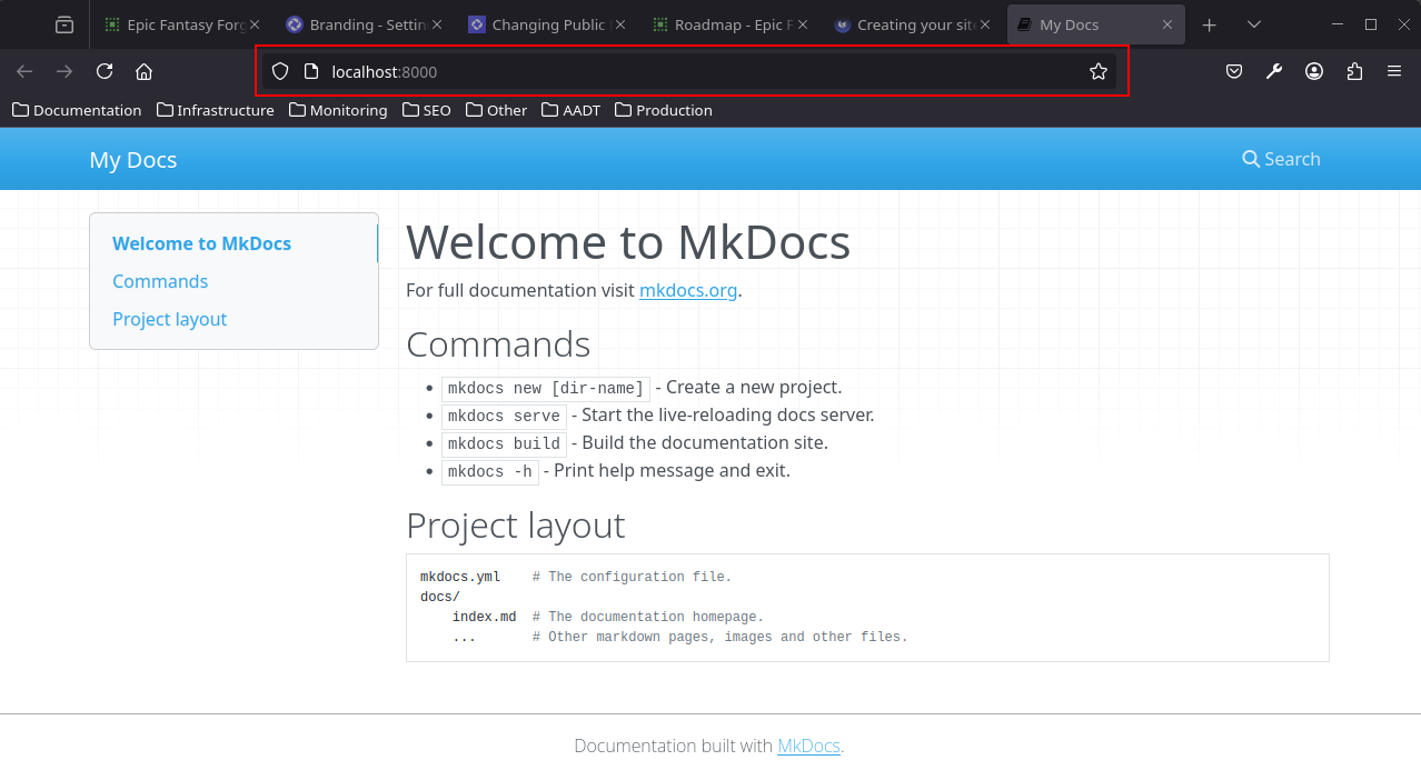 MkDocs 1