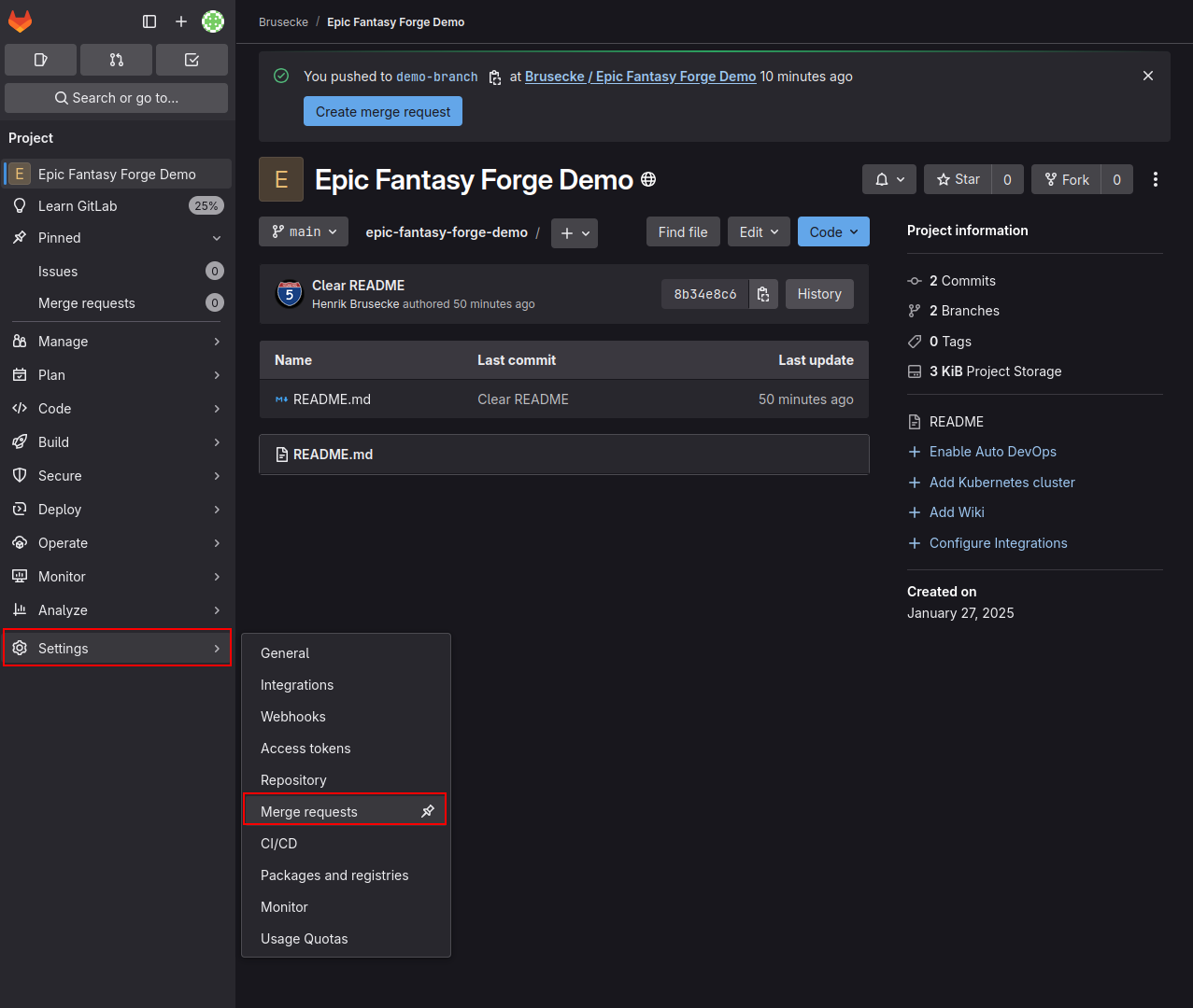 Merge Settings 1