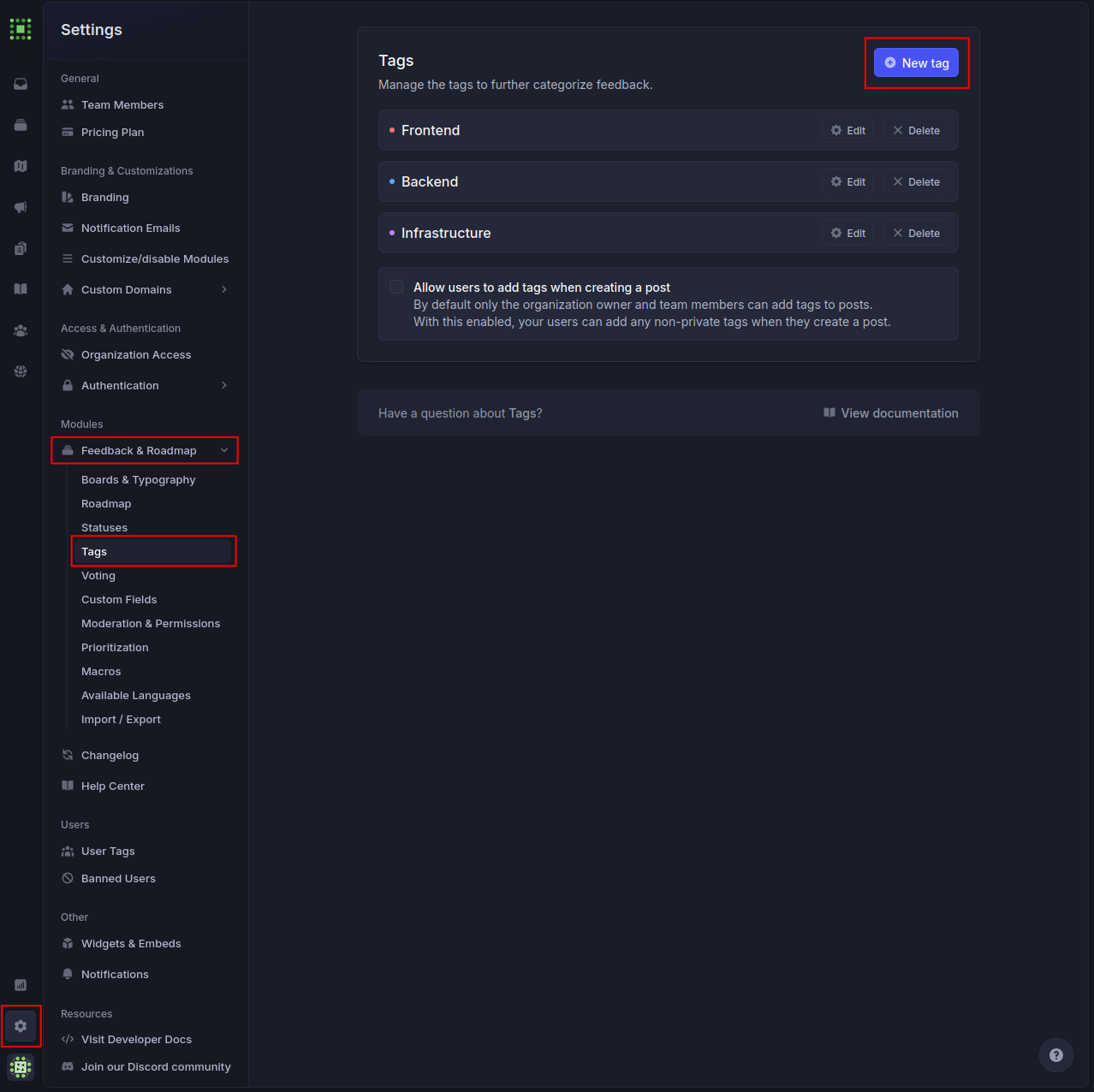 Featurebase Tags 1