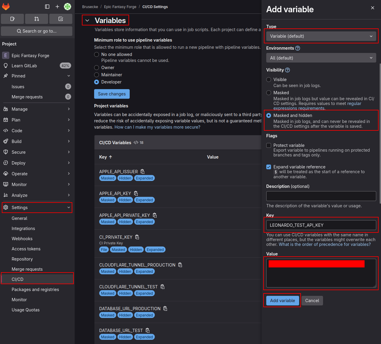 CI Variables 1