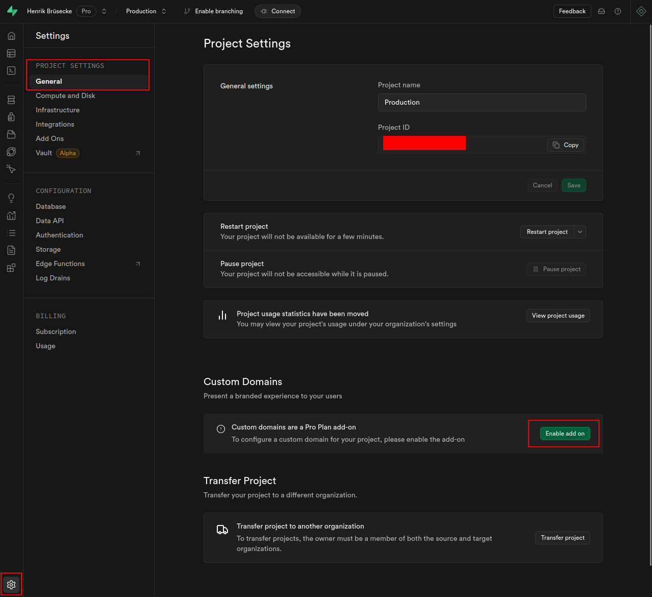 Supabase Custom Domain 1