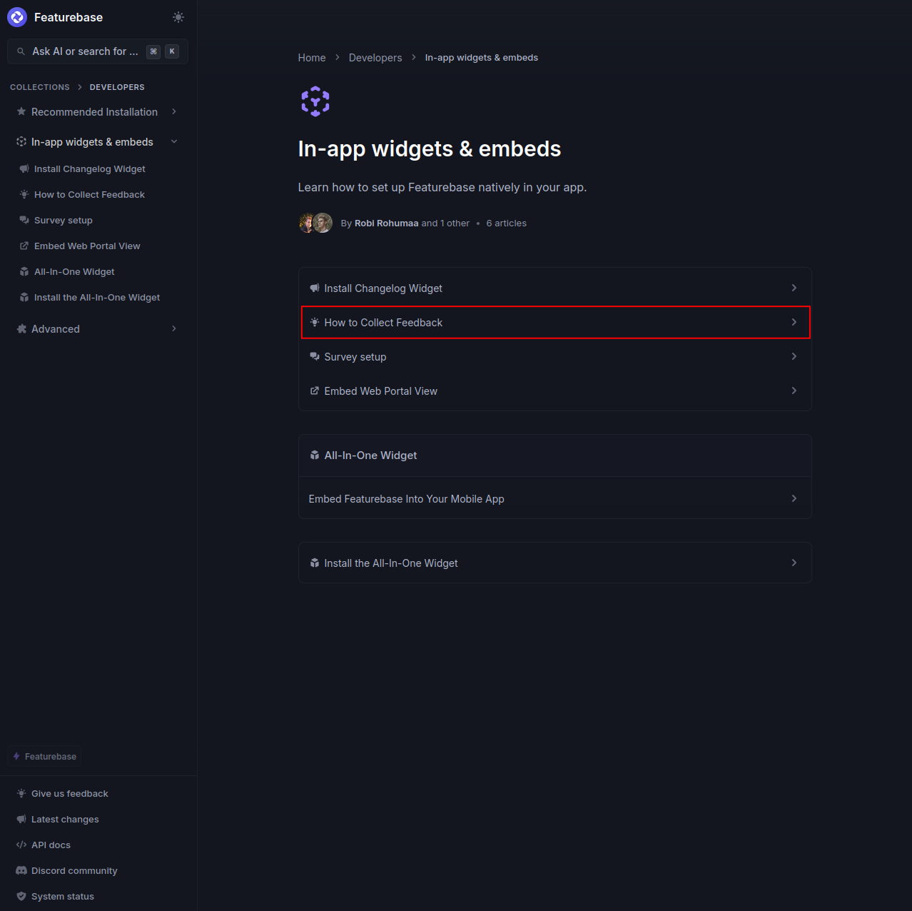 Feedback Widget 1