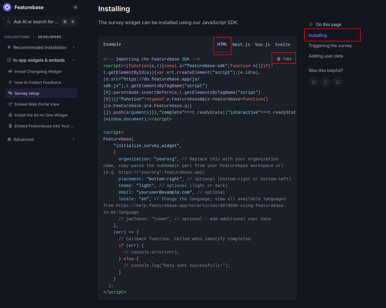 Survey Widget 2