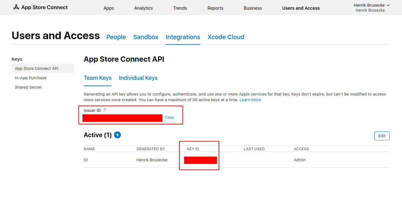 App Store Connect 10