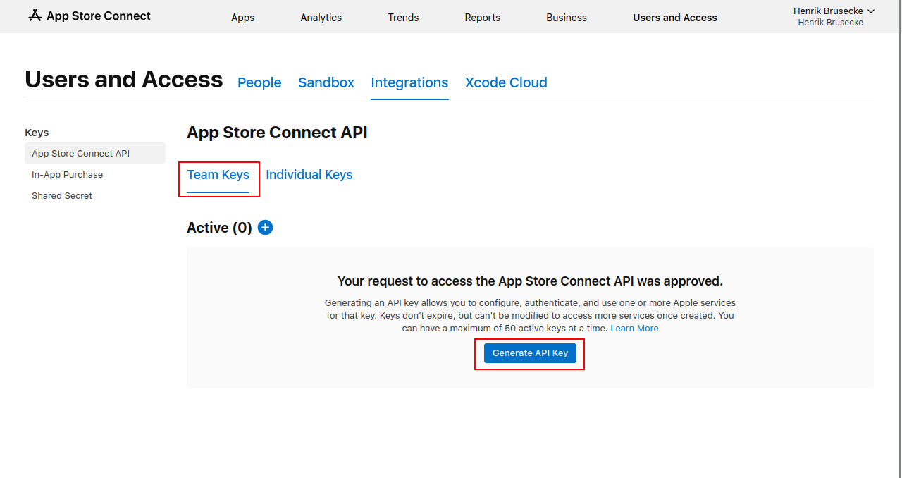 App Store Connect 4