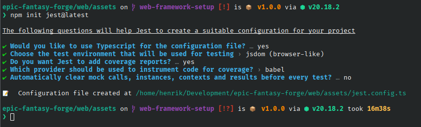 Jest Configuration 1